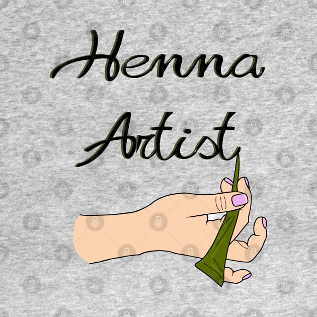 Henna Artist with Henna Cone by Tilila